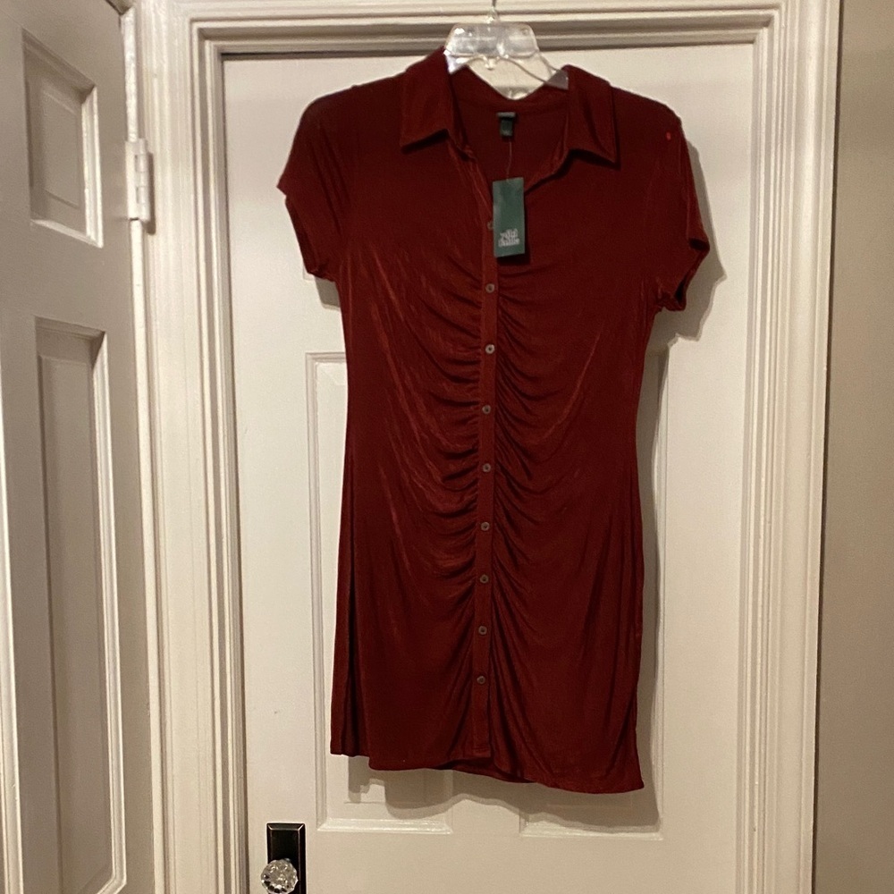 Wild Fable Deep Red Knit Top